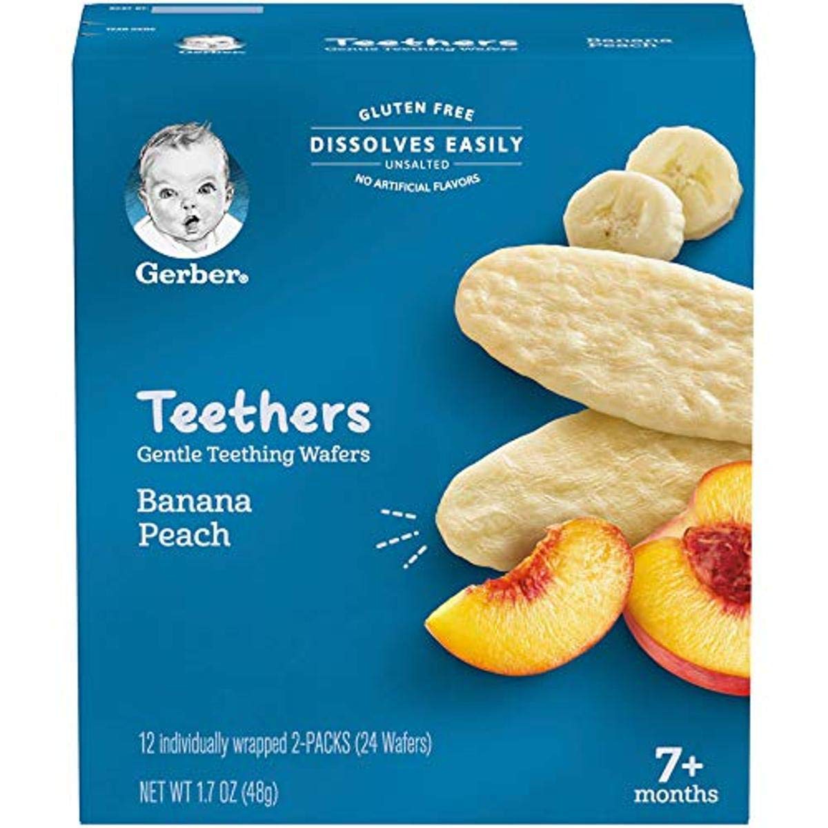 Gerber Apple Harvest Teether Wheels Snack, 1.48 Oz, 6 Pack