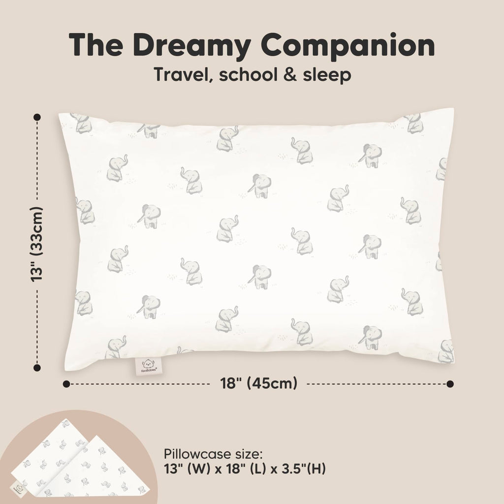 Toddler Pillow with Pillowcase, 13x18 My Little Dreamy Pillow (Elly)