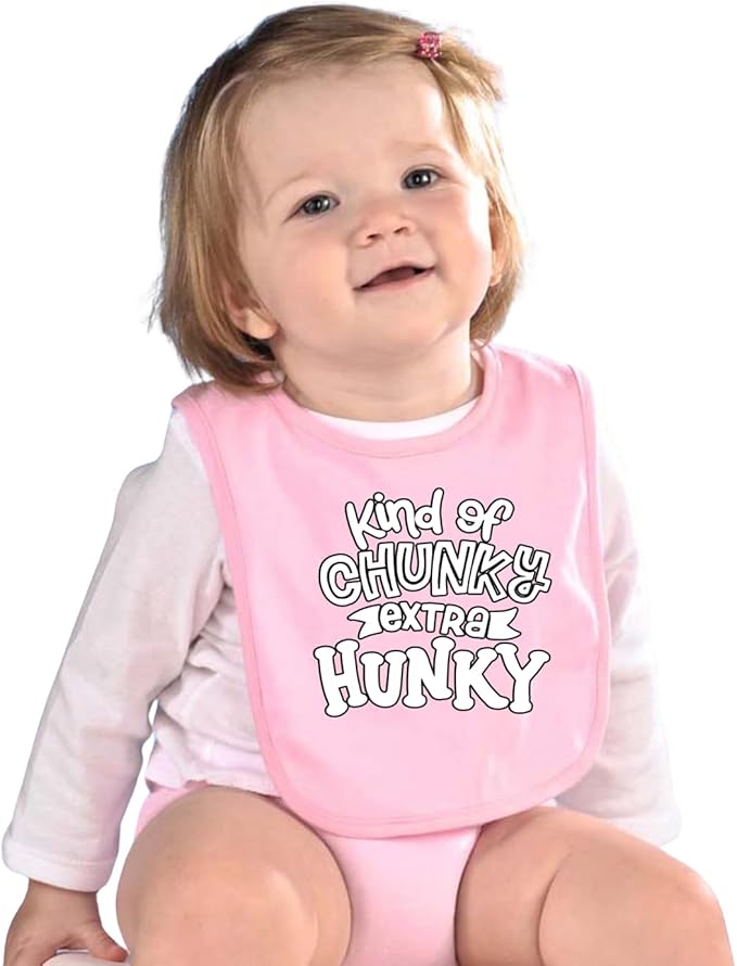 Wild Bobby Kind of Chunky Extra Hunky Humor Infant Premium Jersey Baby Bib