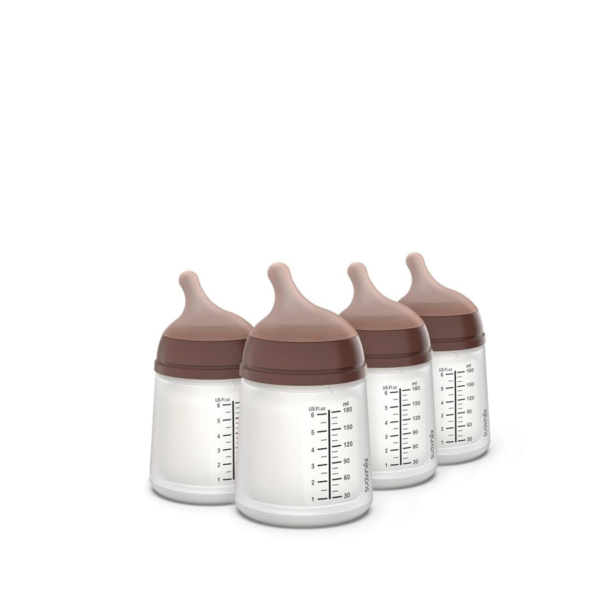 Suavinex Zero Zero Anti Colic Baby Bottle, 6 Oz, Light, 1-Pack
