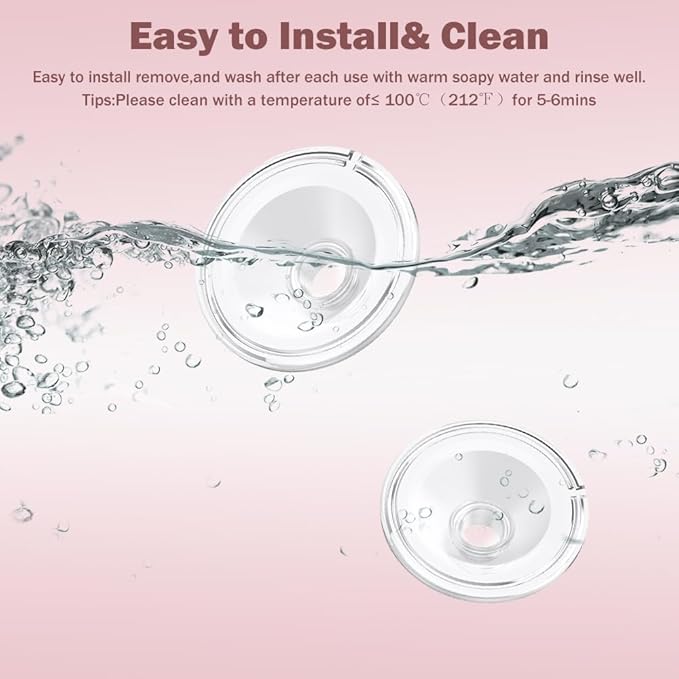 2pcs Silicone Flange 19mm Compatible with Momcozy S12 Pro/S9 Pro/S12 Breast Pump,TSRETE S12/Kmaier S12 Wearable Breast Pumps, Shield 19mm Flange Parts