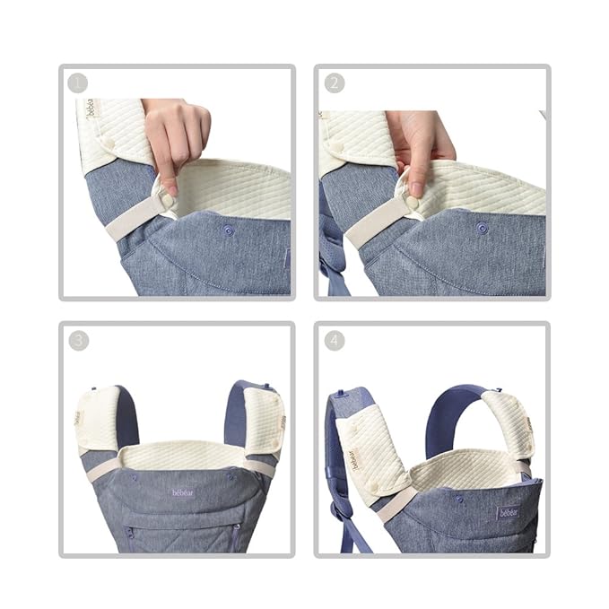 Bebamour Drool and Teething Reversible Cotton Pad White Drool Bib For Boys & Girls (Mushroom)