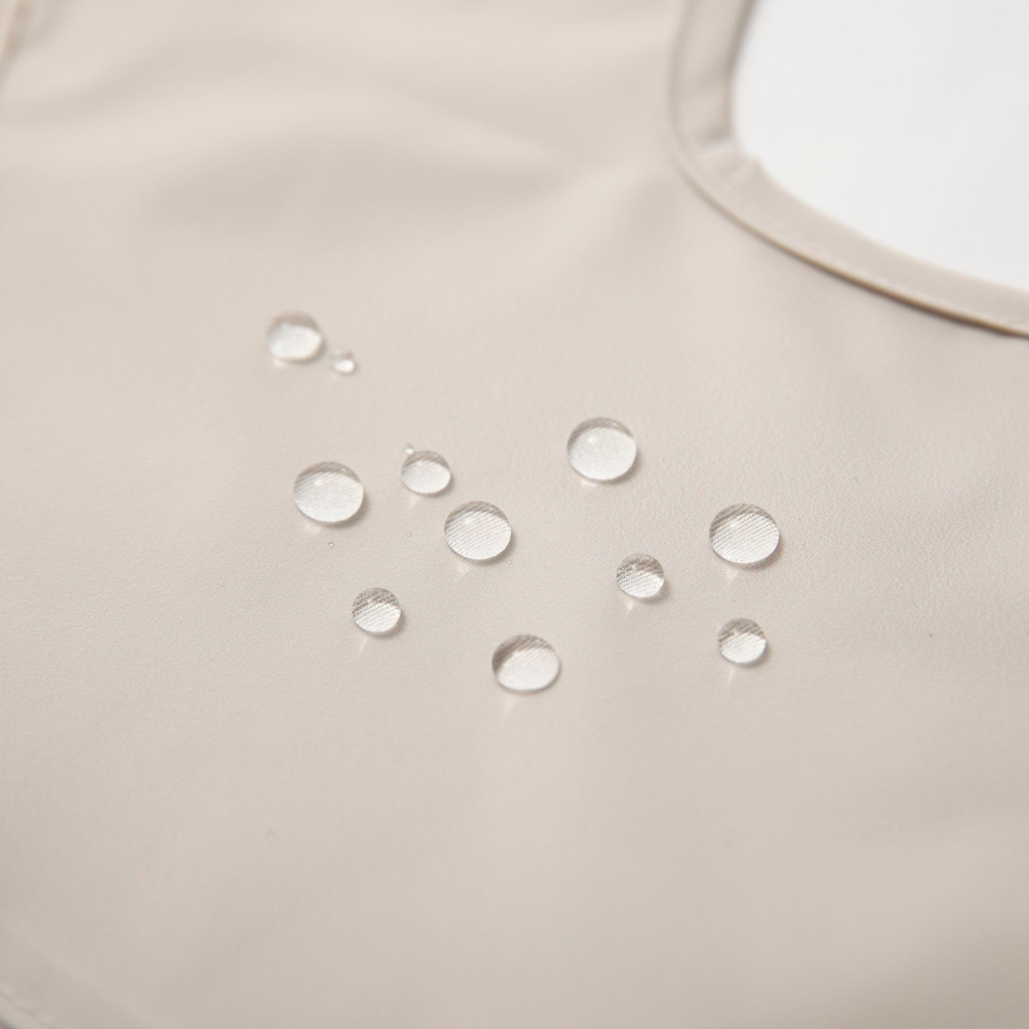 Ali+Oli Smock Bib for Baby (3-pc) Sleeveless Set (Neutral) BPA-Free Oeko-Tex Certified, Mess Proof Baby Bib for Eating, Waterproof Baby Smock, Machine Washable, Toddlers Ages 6m+