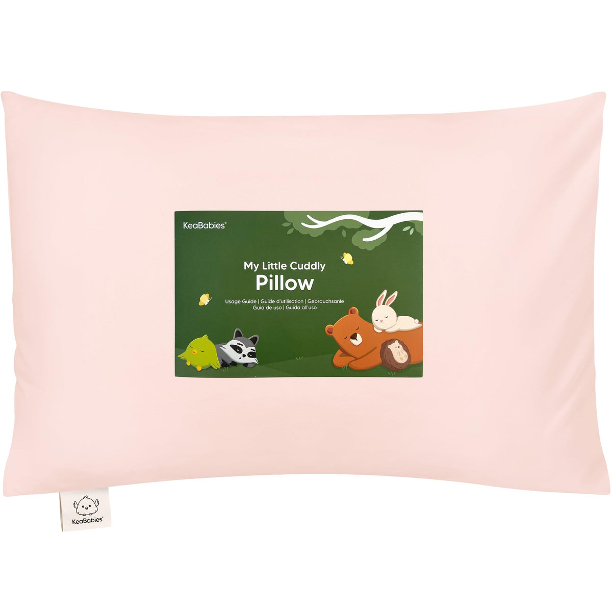 KeaBabies Toddler Pillow with Pillowcase, 13x18 Kids Pillows (Bumble Bear)