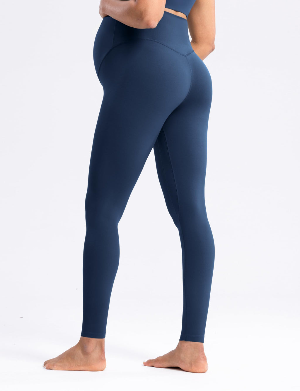 POSHDIVAH Creamluxe Maternity Leggings 28" Navy Blue Medium