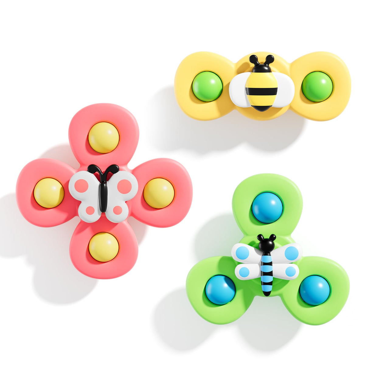 ALASOU Suction Cup Spinner Airplane Travel Toys for 1 Year Old Boy Girl
