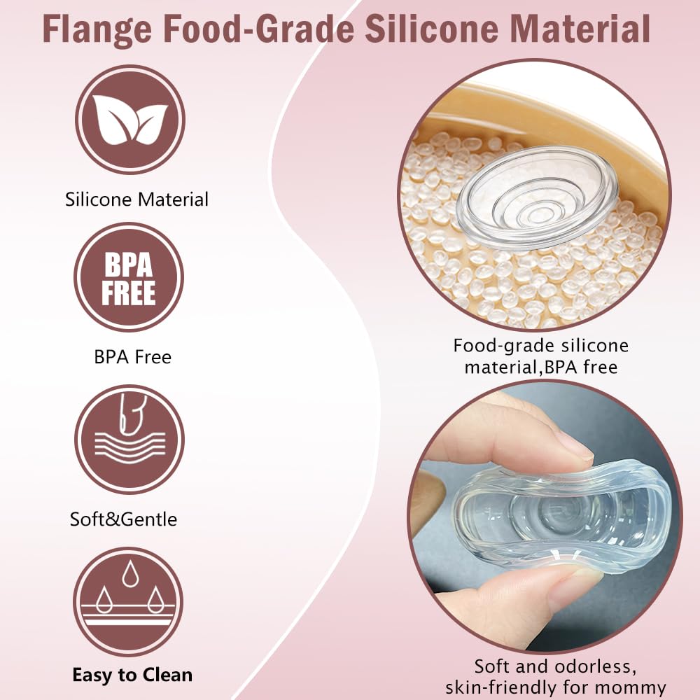 6pcs Silicone Diaphragm Compatible with Momcozy S12 Pro/S9 Pro/TSRETE S12/Kmaier S12 Wearable Breast Pumps Accessories,S12 pro/S9 pro/S12 Breast Pump Replacement Parts