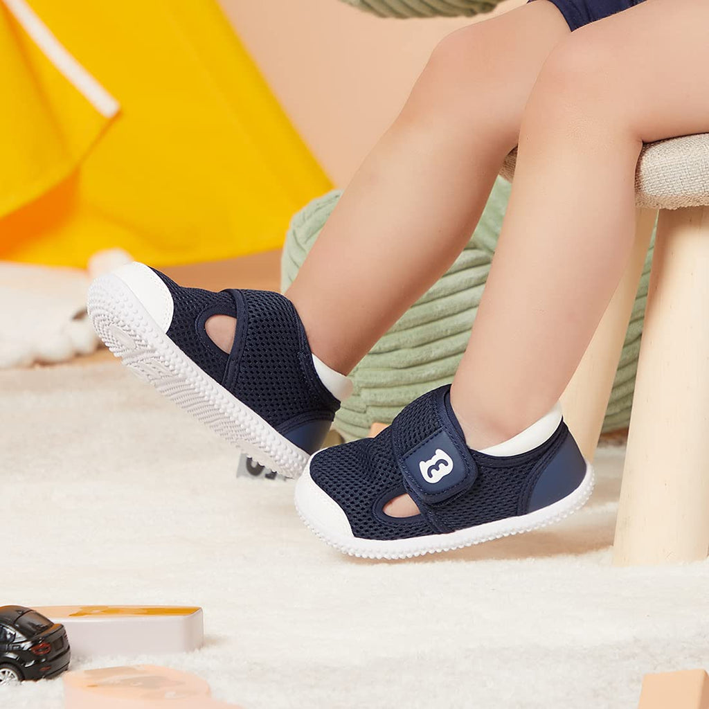 BMCiTYBM Baby Walking Shoes First Infant Sneakers Navy Size 18-24 Months