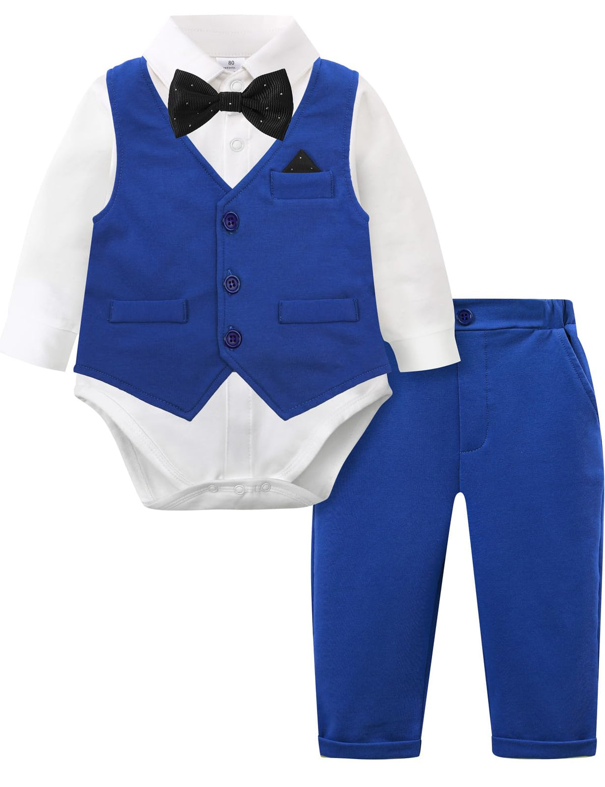 Baby Boy Formal Outfit Toddler Easter Dress Suit 12-18 Months Royal Blue