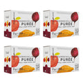 White Leaf Baby Food Pouches, Toddler Snack, Mango + Carrot + Banana + Pear