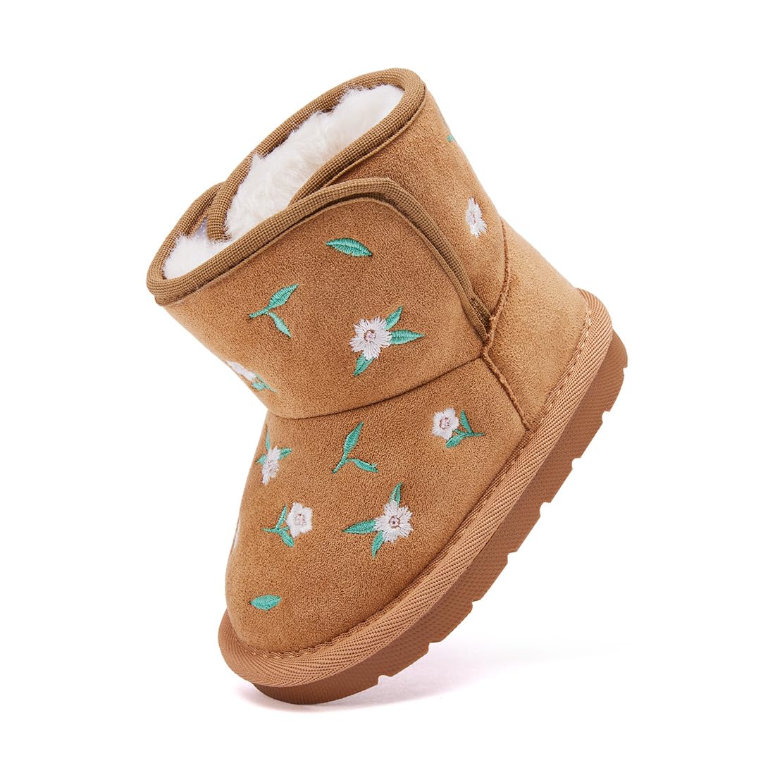 BMCiTYBM Baby Winter Snow Boots Infant Walking Shoes Pink 12-18 Months