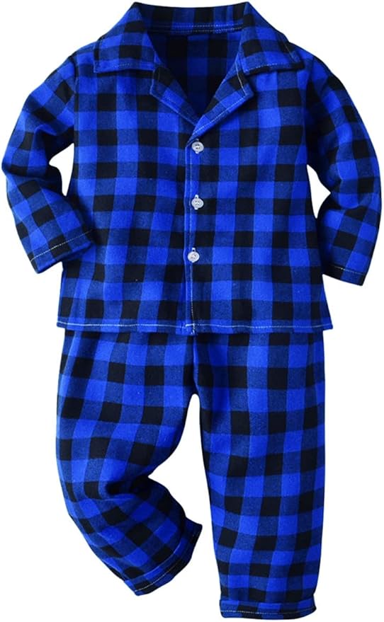 Schbbbta Family Matching Pajamas Holiday Sleepwear Long Sleeve Pjs Sets