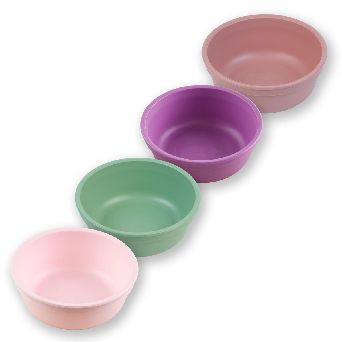 Re-Play 12 oz. Toddler Bowls Set of 4 - Kids Deep-Walled, Durable & Reusable Snack and Meal Bowls, Dishwasher & Microwave Safe, BPA-Free, Made in USA from Recycled Plastic, Christmas