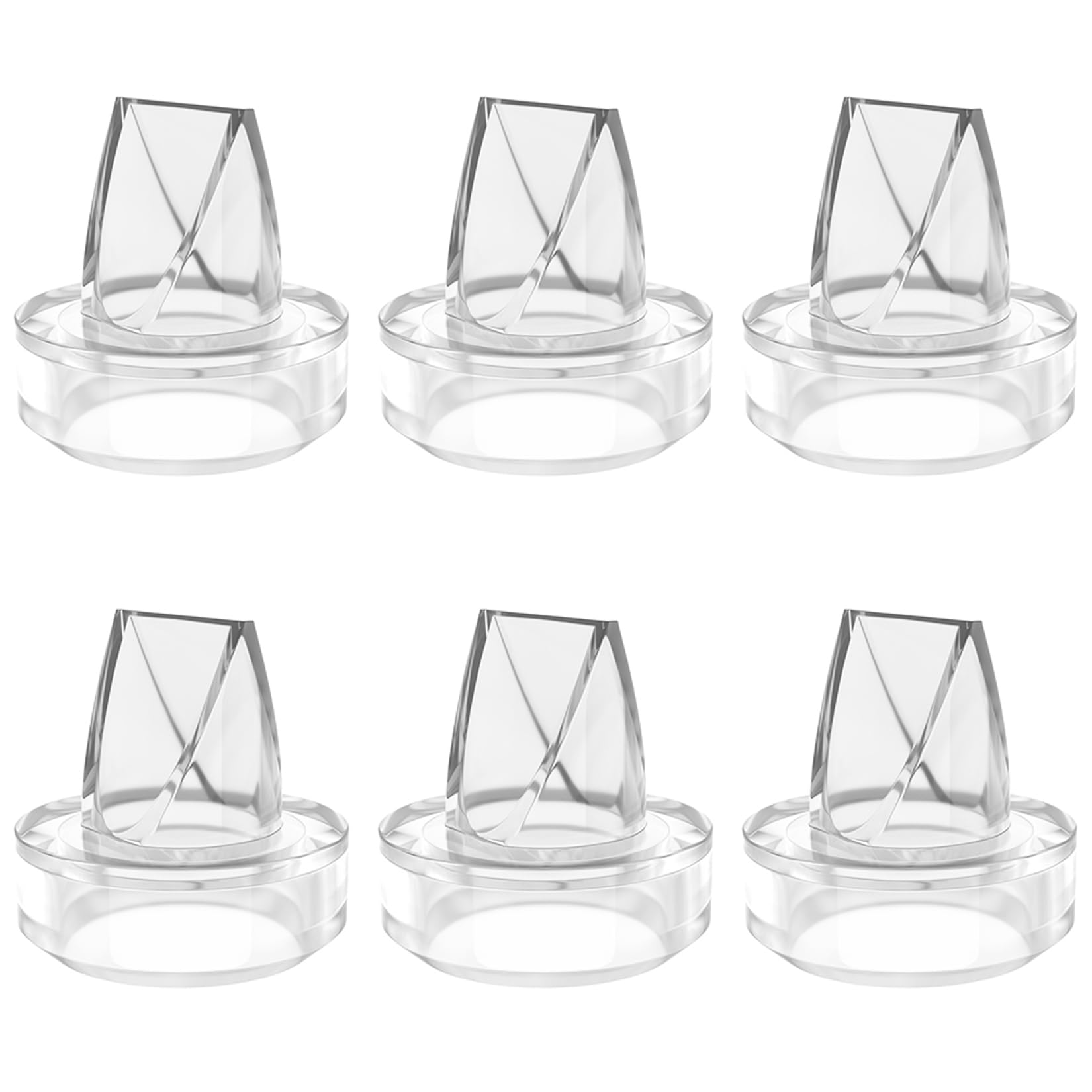 6 Pack Silicone Duckbill Valve Compatible with S9 / S12 / S9Pro / S12Pro Wearable Breast Pump, Electric Breast Pump Parts Accessories
