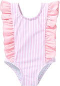 Newborn Baby Girl Ruffle Swimsuit Infant Toddler One Piece Floral Bikini Beach Bathing Swimwear Set