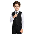 Lycody Boys Suit Vest Set Formal Dress Suits Wedding Outfit, White, Size 14