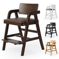 Leesinwing Wooden High Chair for Toddlers, Toddler Dining Chair, Walnut