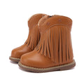 BMCiTYBM Baby Cowboy Boots Infant Cowgirl Western Shoes Camel 18-24 Months