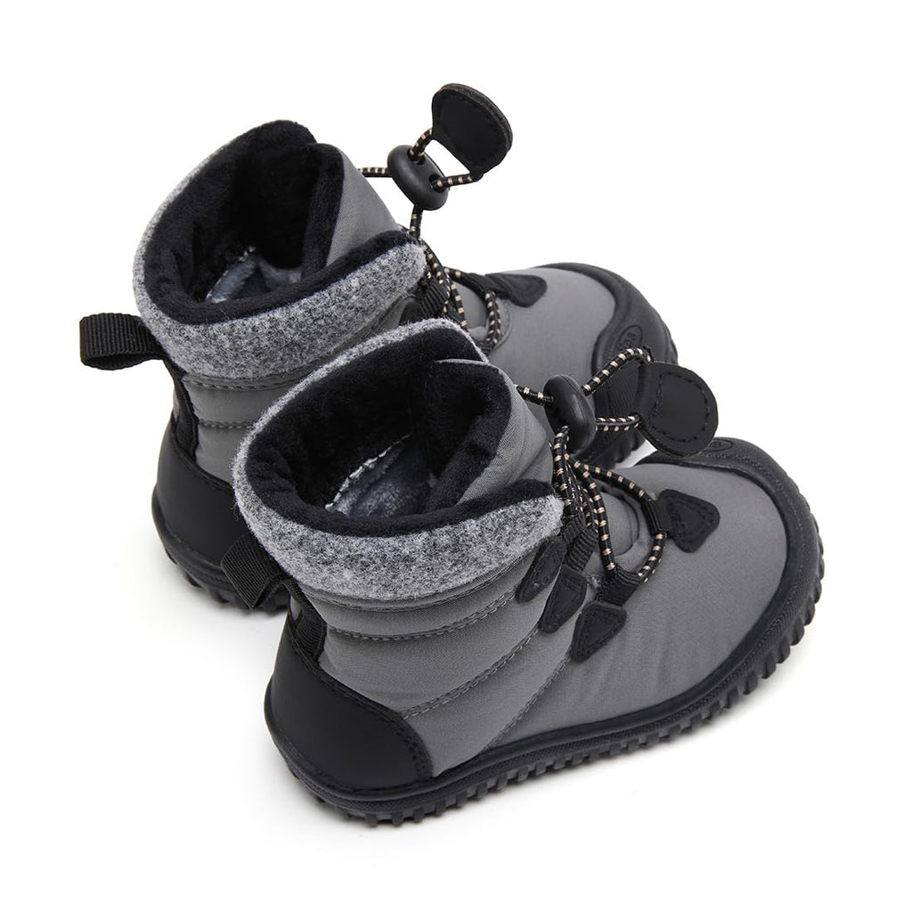 BMCiTYBM Toddler Baby Snow Winter Boots Shoes Boys Girls Cold Weather Baby Faux Fur Shoes 3-3.5 Years Grey Size 9 Toddler