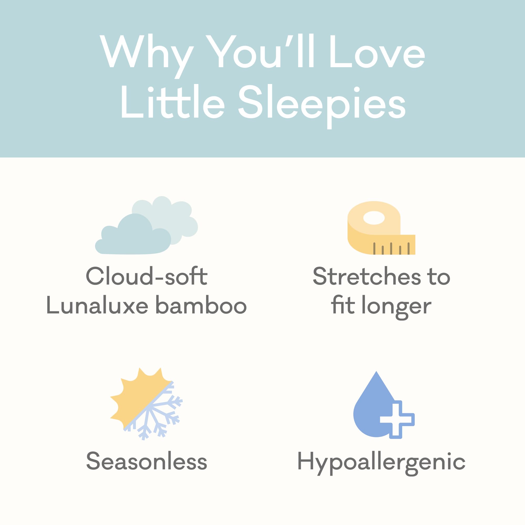 Little Sleepies Baby Pajamas, Butterfly Kisses, 12-18 months