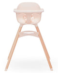 Lalo The Chair Convertible 3-in-1 High Chair for Babies & Toddlers, Dishwasher Safe Tray, Adjustable Footrest, Grapefruit