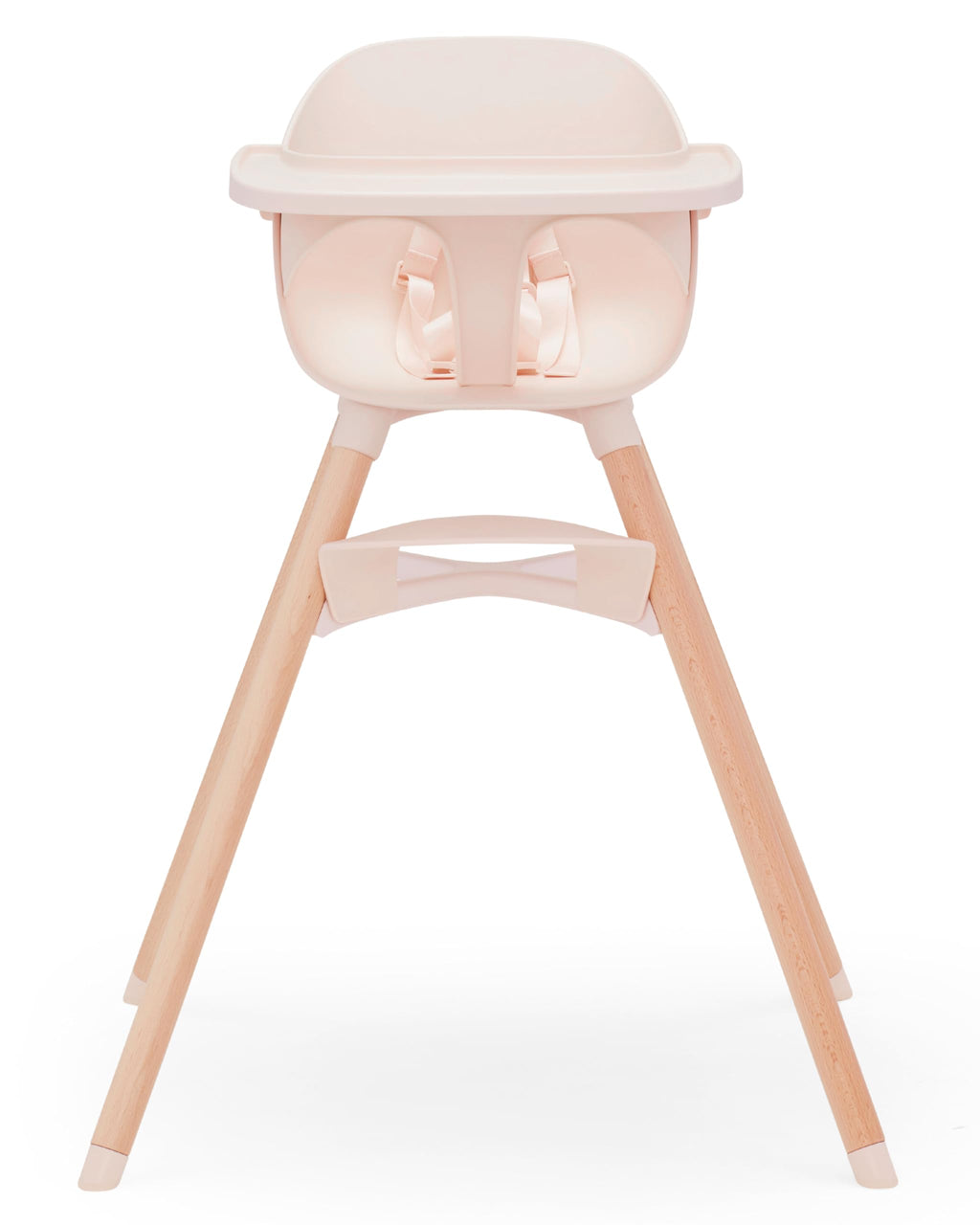 Lalo The Chair Convertible 3-in-1 High Chair for Babies & Toddlers, Dishwasher Safe Tray, Adjustable Footrest, Grapefruit