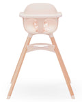 Lalo The Chair Convertible 3-in-1 High Chair for Babies & Toddlers, Dishwasher Safe Tray, Adjustable Footrest, Grapefruit