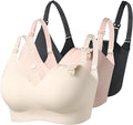 Momcozy Nursing Bras for Breastfeeding, YN21 Seamless Ultra Comfort Maternity Bra, Natural Shape, Pregnancy Sleep Bralette