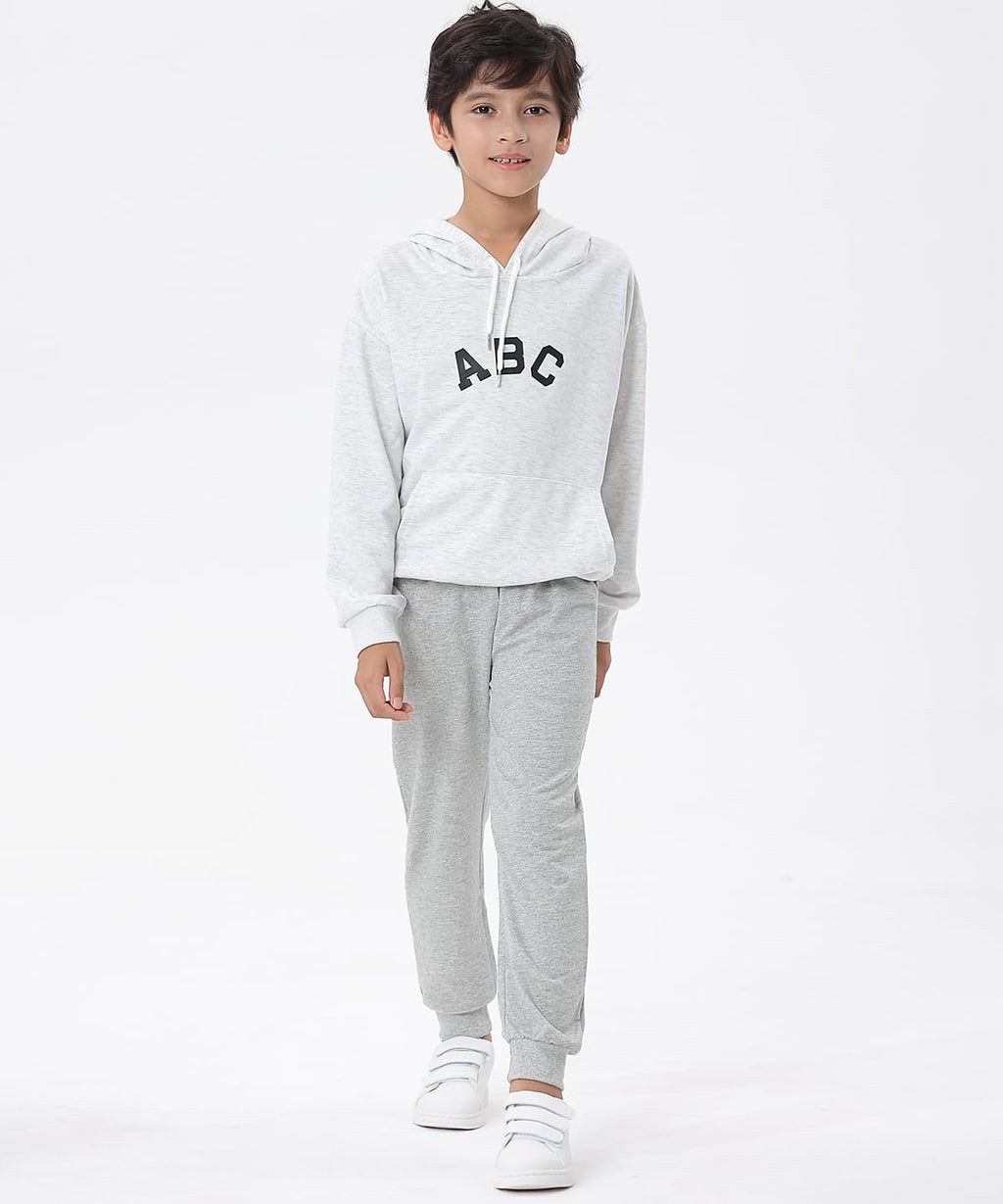 GFQLONG Toddler Boys Pants 100% Cotton Joggers Sweatpants with Pockets 3-4T