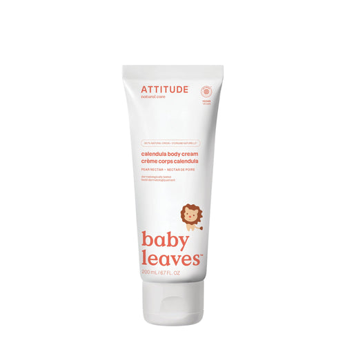 ATTITUDE Body Cream for Baby, EWG Verified, Made with Naturally Derived Ingredients, Vegan, Pear Nectar, 6.7 Fl Oz (Pack of 6)