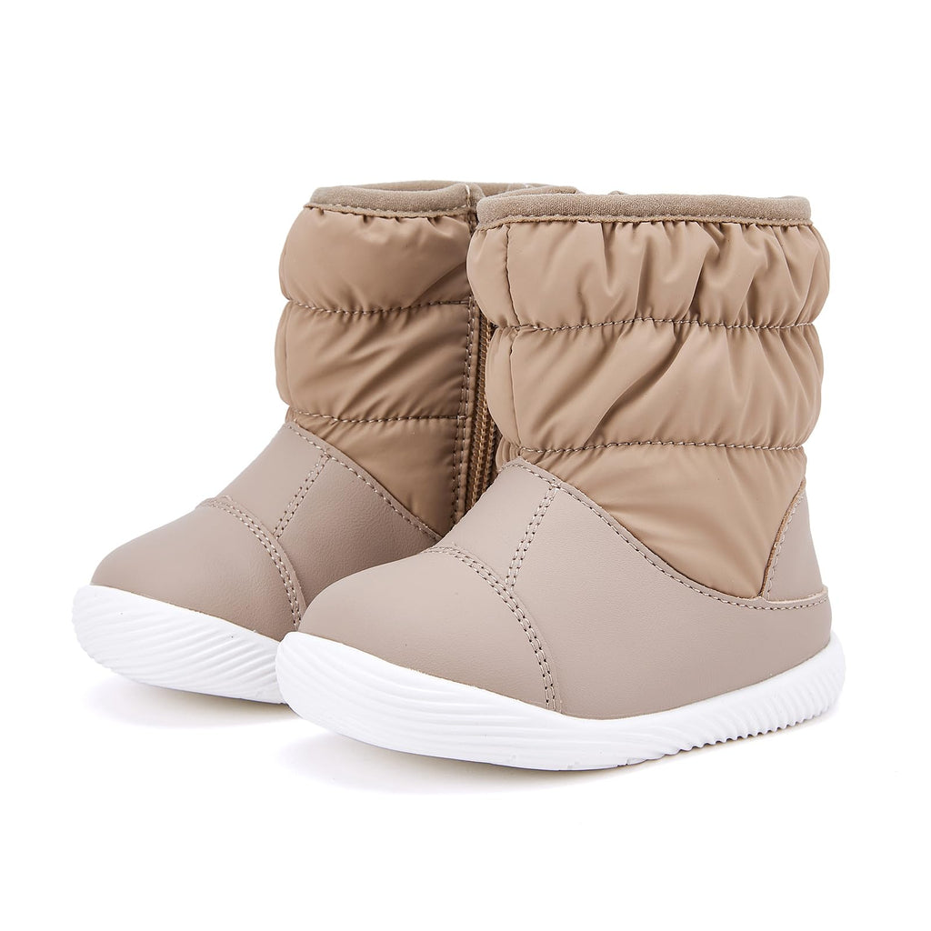 BMCiTYBM Baby Boy Girl Snow Boots Waterproof Infant Winter Warm Booties Nonslip Lightweight Outdoor Shoes for Cold Weather 6 9 12 18 24 Months Camel Size 18-24 Months Toddler