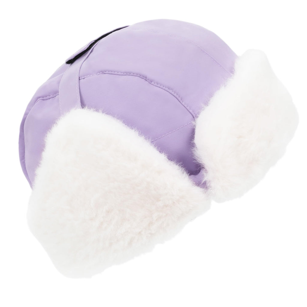 JAN & JUL Toasty-Dry Trapper Hat for Baby and Kids (Lavender, M)