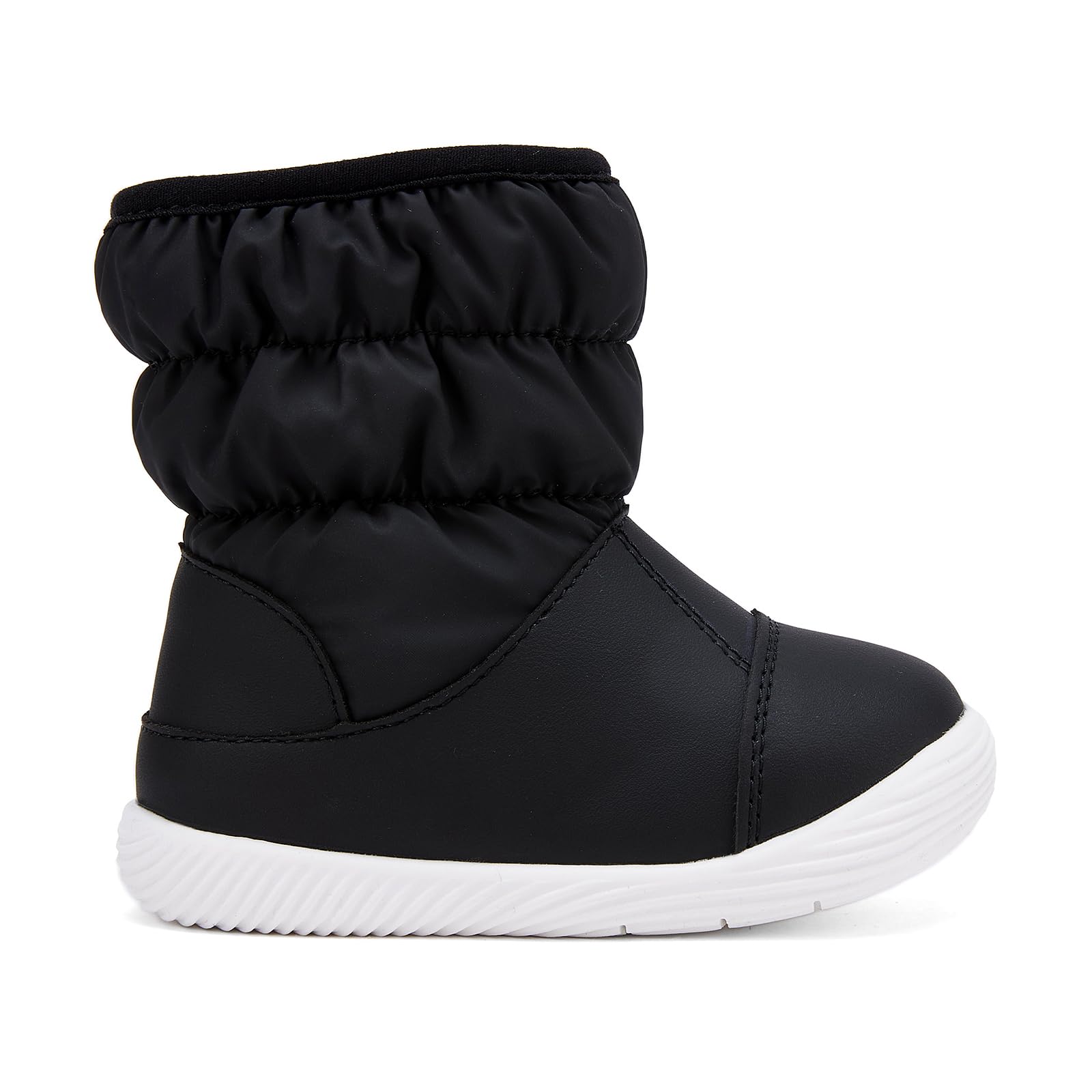 BMCiTYBM Baby Boy Girl Snow Boots Waterproof Infant Winter Warm Booties Nonslip Lightweight Outdoor Shoes for Cold Weather 6 9 12 18 24 Months Black Size 12-18 Months Toddler
