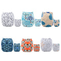 ALVA Cloth Diapers for Babies 6pcs with 12 Inserts Reusable Diaper Covers