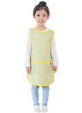 Plie Kids Painting Apron – Waterproof Art Smock for Toddlers & Preschoolers, Messy Play, Baking, Crafts, Cooking, Sensory Activities, Mealtime (Ages 1–10), Green Check (17-XL)