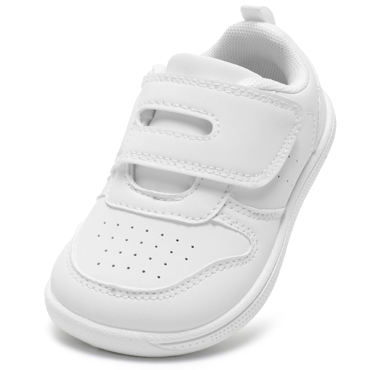 STQ KIDS Toddler Wide Toe Box Shoes First Walk Sneakers Pink Size 7
