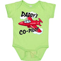 inktastic Daddys Co-Pilot for Fathers Day Baby Bodysuit Newborn Lime Green 2a3b6