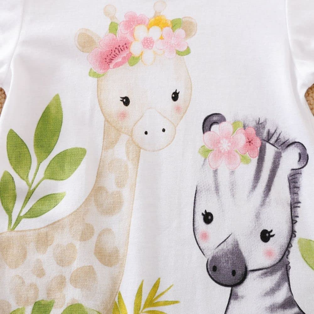 Aoswep - All Over Star with Elephant Printed Jumpsuit Baby girl bodysuit (6-9 Months)