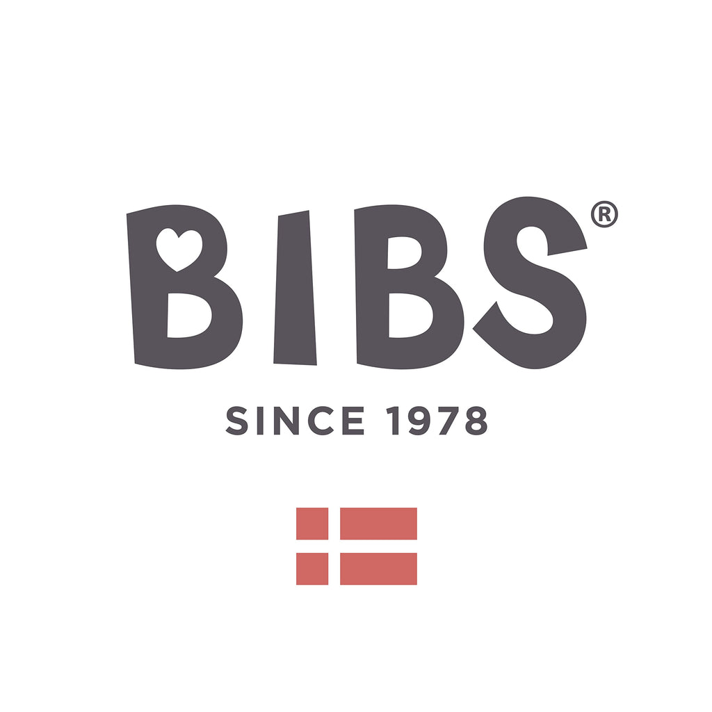 BIBS Pacifiers - De Lux Collection | BPA-Free Round Nipple | Silicone | Made in Denmark | Set of 2 Blossom/Haze Color Premium Soothers | Size One Size