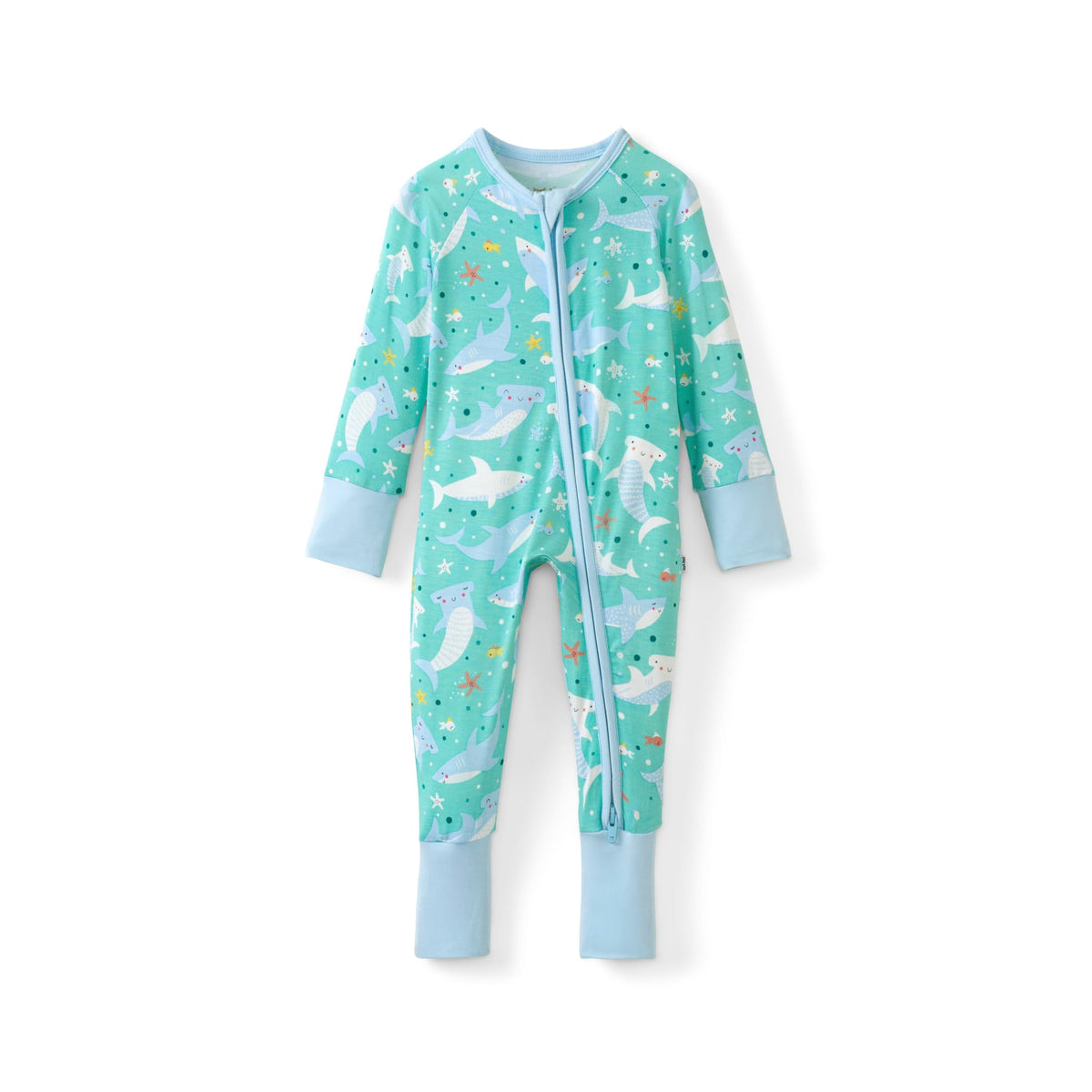 Little Sleepies Baby Pajamas, Blue Cookies & Milk, 0-3M