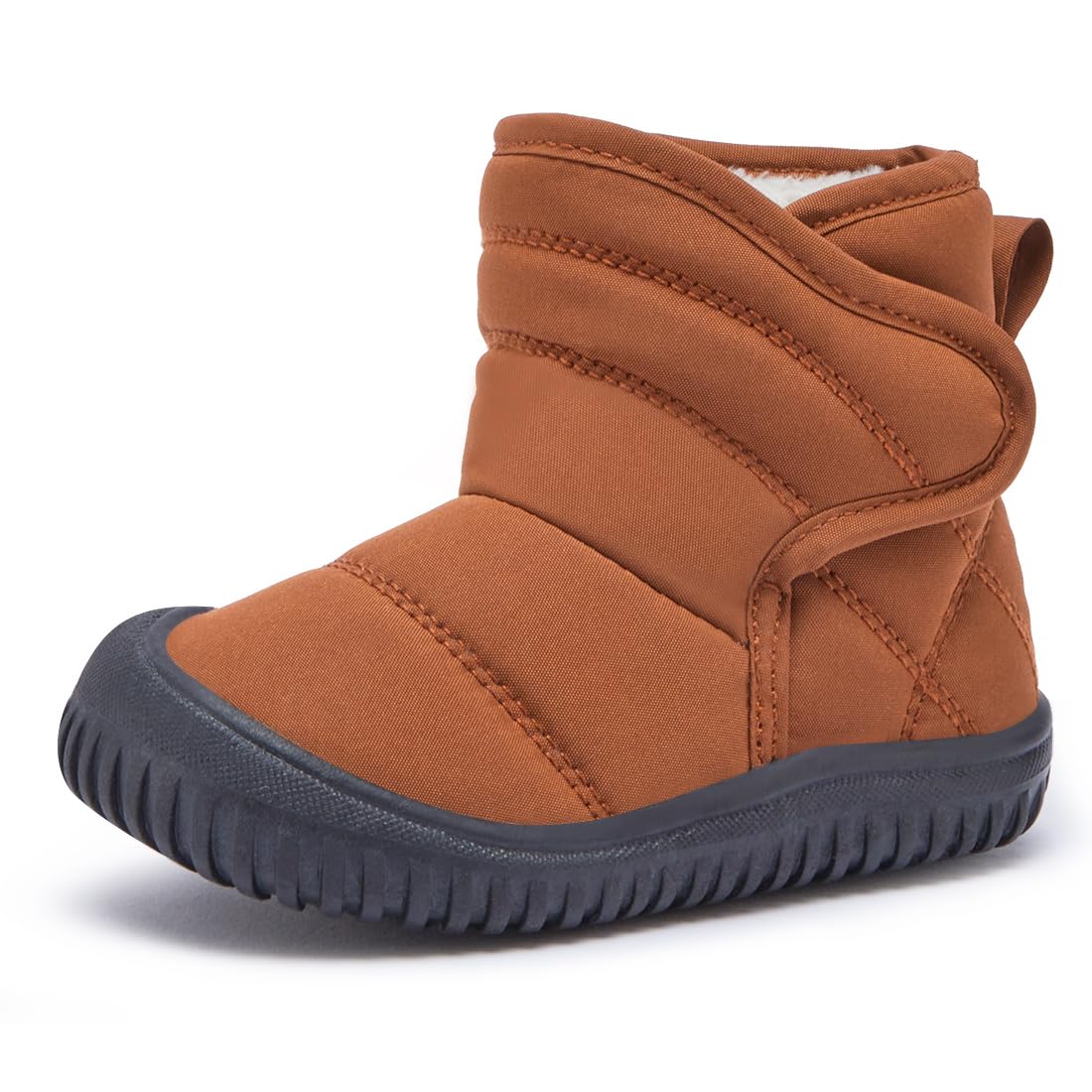 BMCiTYBM Baby Snow Boots Boys Girls Winter Infant Shoes Orange 6-12 Months