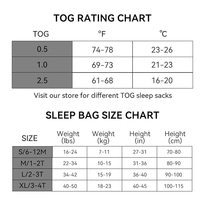 BubblePanda Rayon Made from Bamboo Toddler Sleep Sack with Feet 6-12 Months 0.5 Tog Ultra Soft Toddler Sleeping Sack Baby Sleep Bag Walker Wearable Blanket with Legs 2-Way Zipper Lightweight