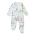 Burt's Bees Baby Girls' Organic Cotton Sleep and Play Footed Pajamas, One-piece Zip Front Romper, Baby Essentials