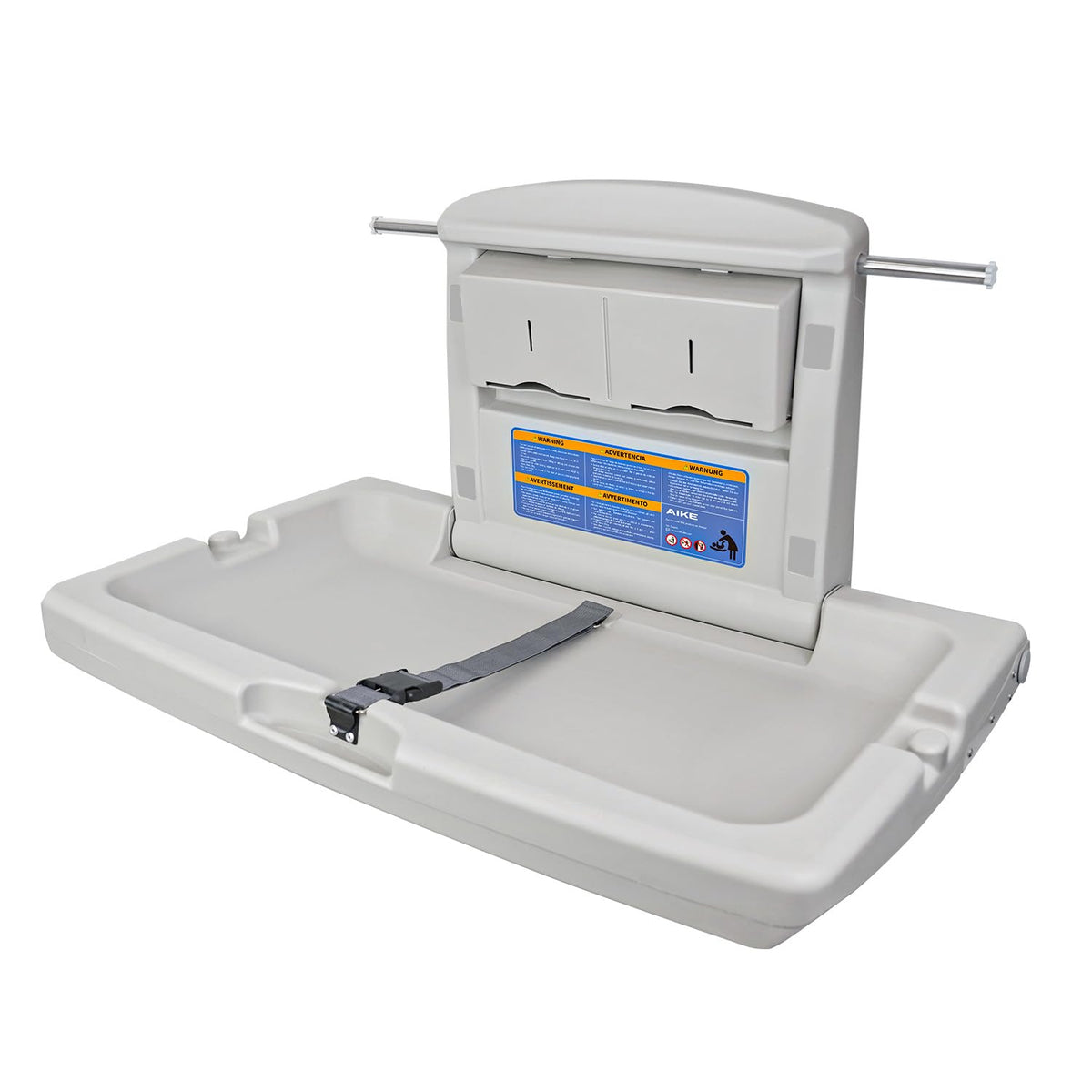 AIKE Commercial Baby Changing Station,Foldable ADA Compliant, Grayish White