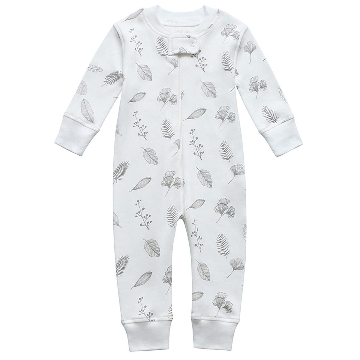 Owlivia Organic Cotton Baby Boy Girl Zip up Sleep N Play, Footless, Long Sleeve(18-24 Months, Pink Deer)