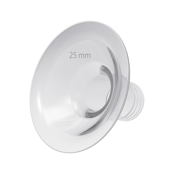 Dr. Brown's Manual Breast Pump with SoftShape 100% Silicone Shield (B,25mm flange) & Anti-Colic Options+ Wide-Neck Baby Bottle 5 oz/150 mL,with Level 1 Slow Flow Nipple