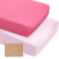 Supersoft Diaper Changing Pad Covers, 2-Pack Premium Bamboo Viscose Change Table Pad Covers for Baby Girls and Boys, Hypoallergenic Stretchy Changing Table Cover Sheets