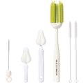 5-in-1 Baby Bottle Brush Set, Silicone & Sponge, Pink
