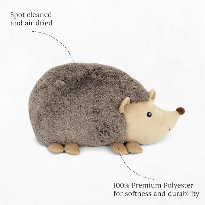MON AMI Hedgehog Shaped Decor Pillow - 16x8.5”, Stuffed Animal Toy Plushie, Plush Decorative Cushion for Child’s Nursery, Bed or Couch,Cute Room Décor