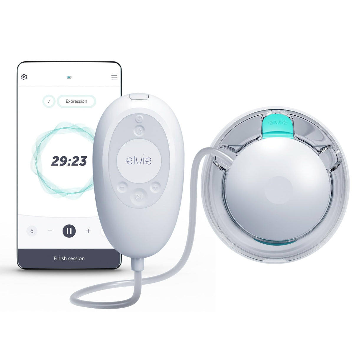 Elvie Stride 2 Hospital-Grade, App-Controlled Single Breast Pump - Hands-Free, Wearable, Ultra-Quiet & Electric with 10-Settings & Rechargeable